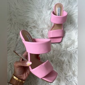 Steve Madden acrylic wedges